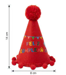 Gorrito de cumpleaños cono