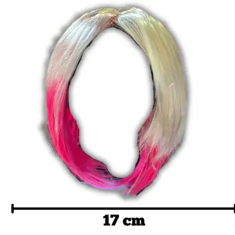 Peluca de dos colores