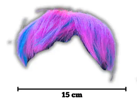 Peluca colorida corta