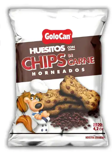 GOLOCAN CHIPS HUESITOS CARNE
