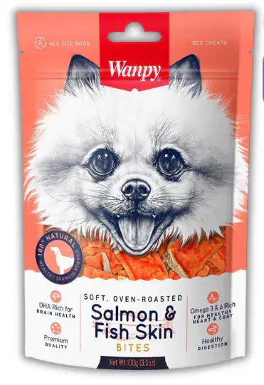 WANPY BITES SALMON & FISH SKIN