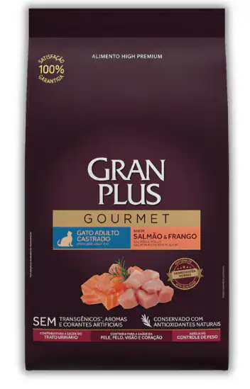 GRAN PLUS GATOS CASTRADOS SALMON Y POLLO GOURMET