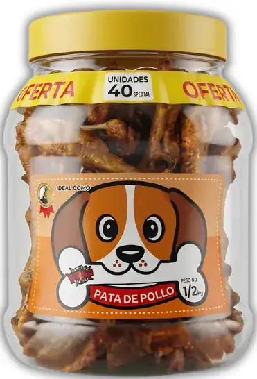 FRASCO PATAS CROCANTES X40 UNDS