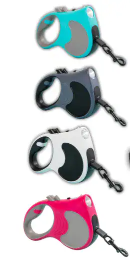 RETRACTIL DOG LEASH CON LINTERNA