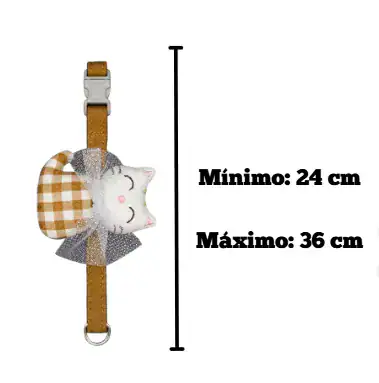 PLANCHA COLLAR PELUCHE GATITO X12