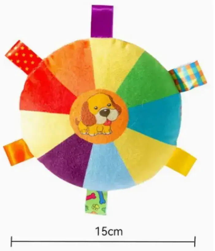 Peluche frisbee multicolor