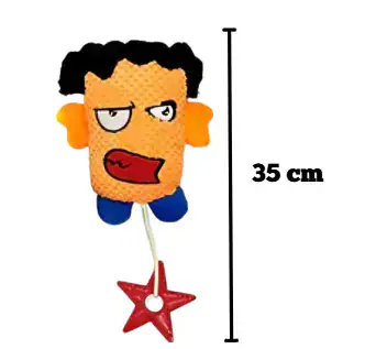 Peluche MONSTER CON ESTRELLA DE CAUCHO