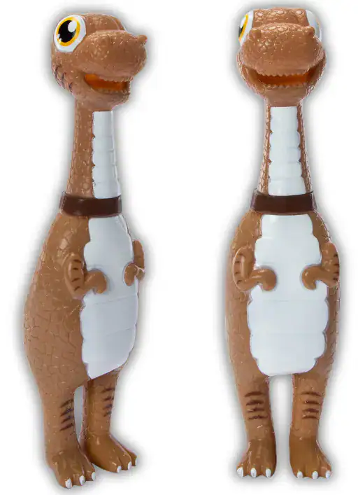 DINO BROWN TOY NUNBELL