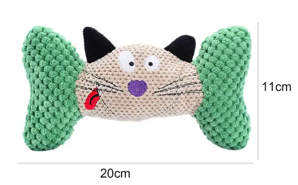 PELUCHE HUESO CON DISEÑO CARITAS