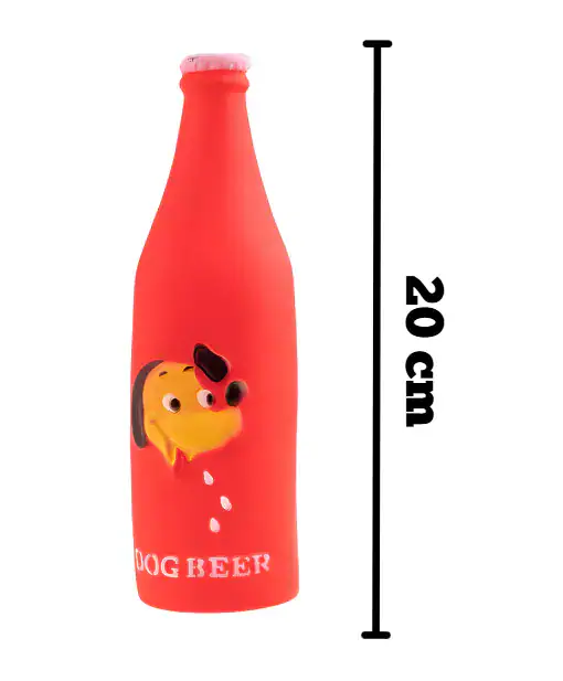 JUGUETE BOTELLA DOG BEER