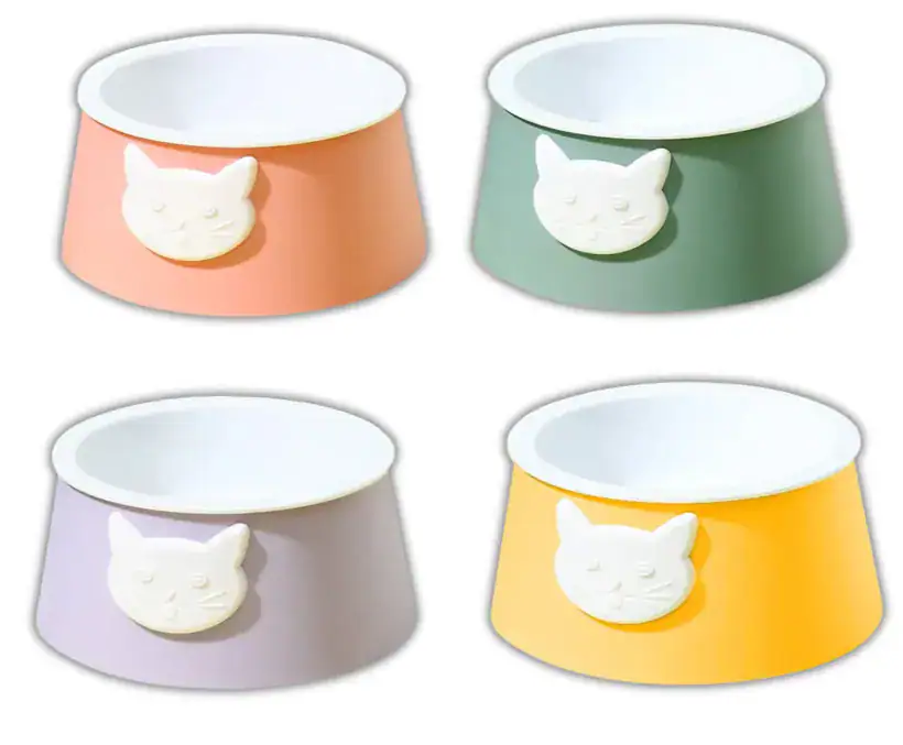 plato melamine con base gatito