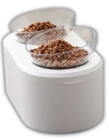 COMEDERO DOBLE CON DISPENSADOR