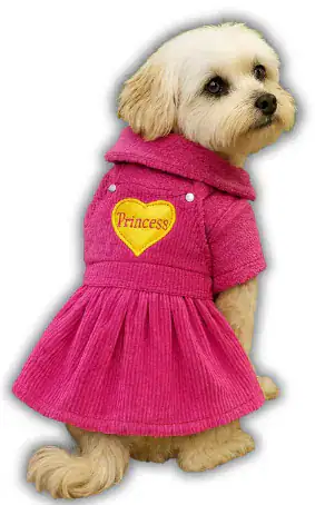 VESTIDO PELUCHE CON CORDUROY
