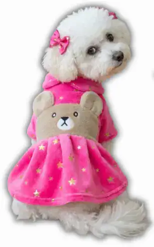 Vestido Felpa osito