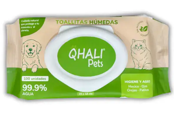 TOALLITAS HUMEDAS QHALI PETS