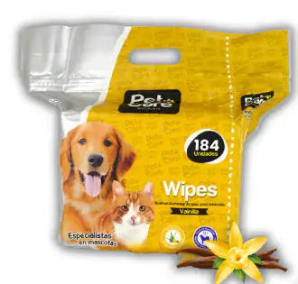 TOALLITAS HUMEDAS PET CARE X184 UNDS