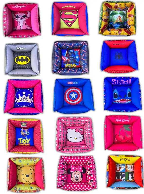 CAMA CUADRADA ESPECIAL CON DISEÑO