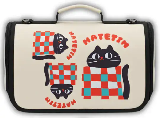 TRANSPORTADOR ESTAMPADO GATITOS
